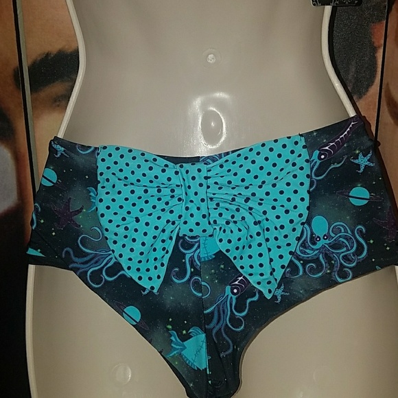 Too Fast Ariel Tentacle Bikini Bow Octopus Kraken - Picture 8 of 8